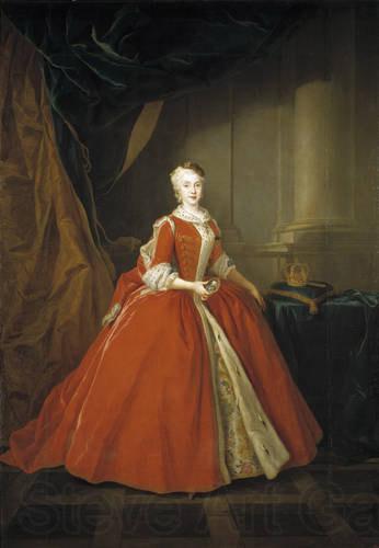 Louis de Silvestre Portrait of the Princess Maria Amalia of Saxony in Polish costume. Spain oil painting art